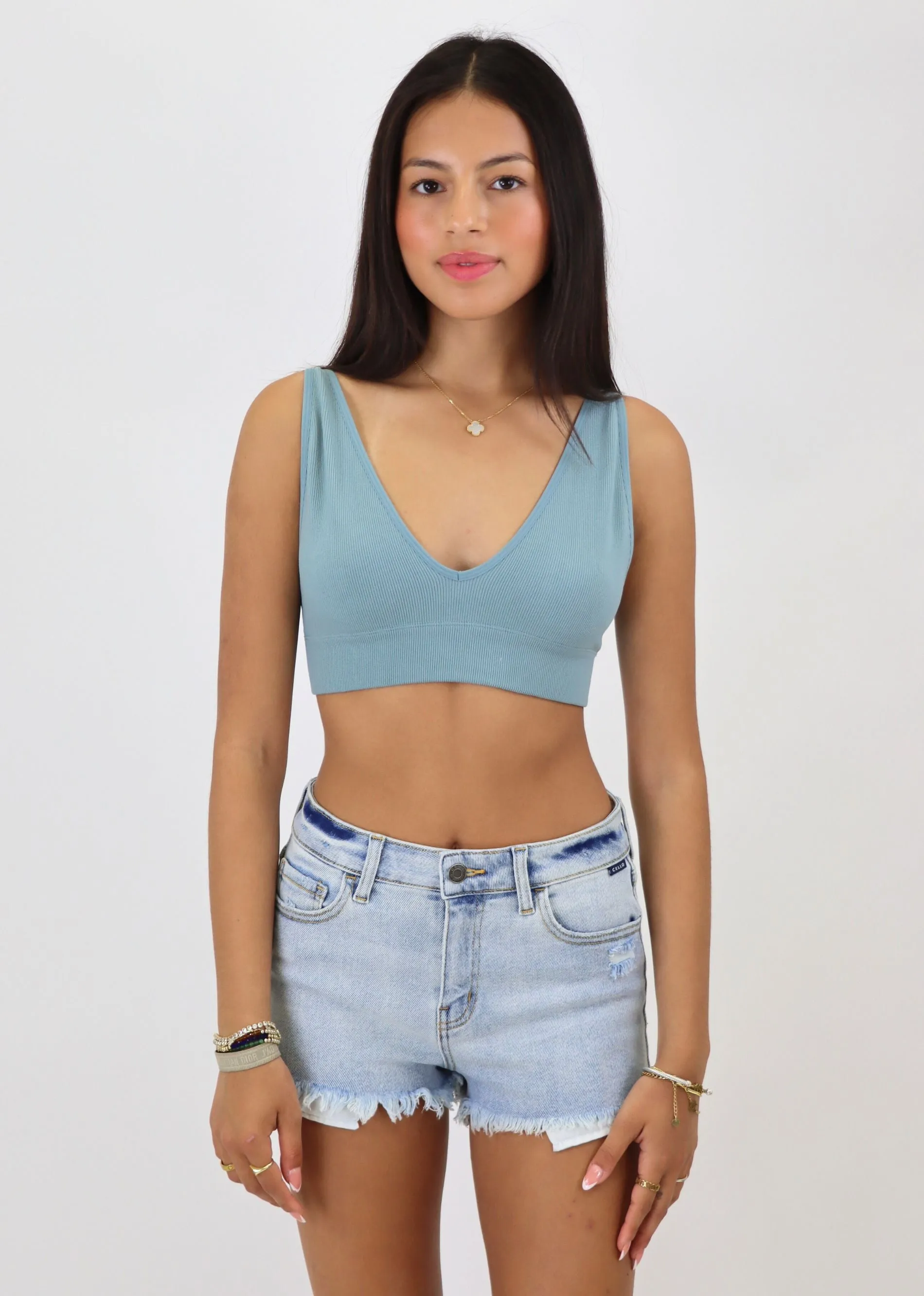 Deeper Well Bralette ★ Blue Grey