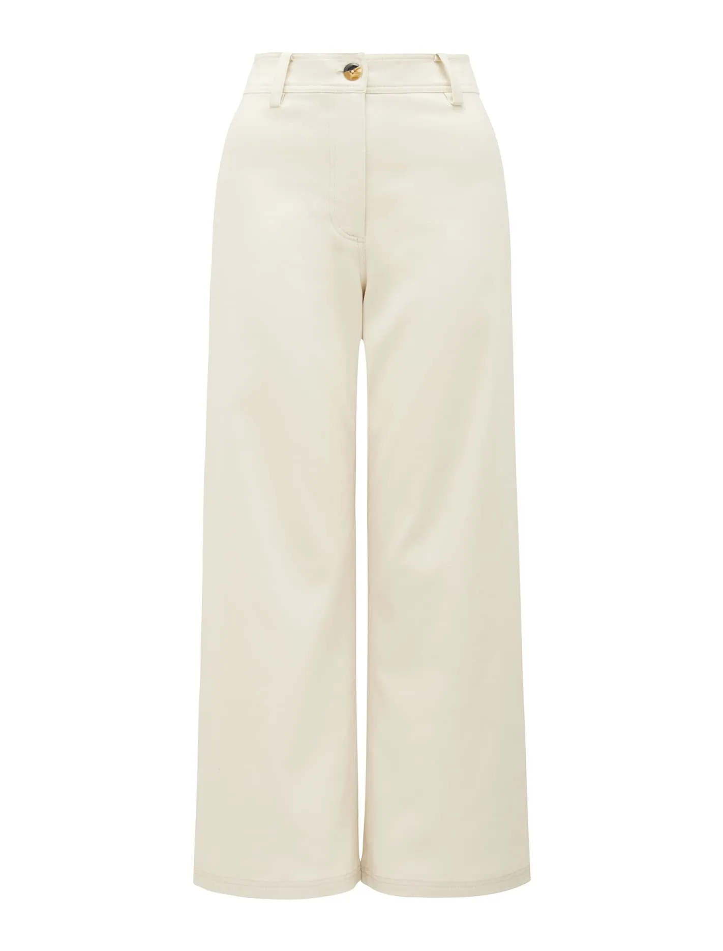 Donna Twill Wide Leg Pant