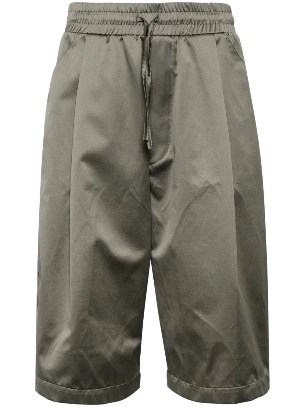 Drawstring-Waist Bermuda Shorts