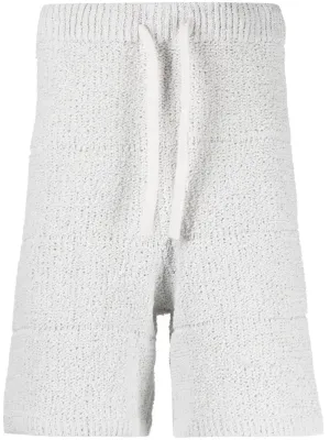 Drawstring-Waist Knitted Shorts