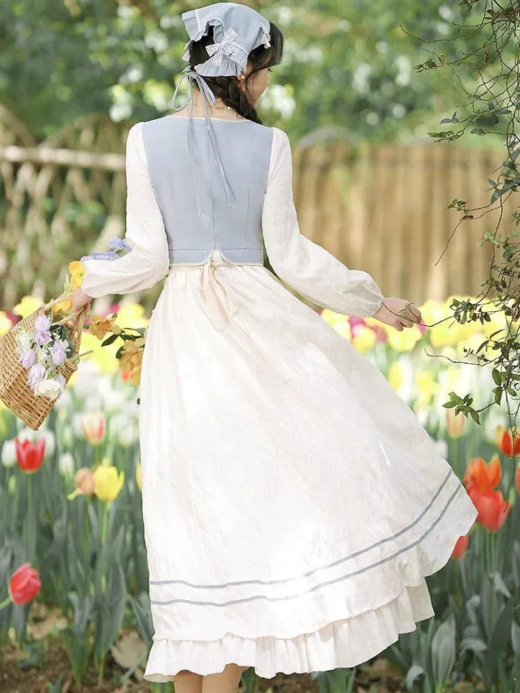 Dress Flower   Apron French Retro