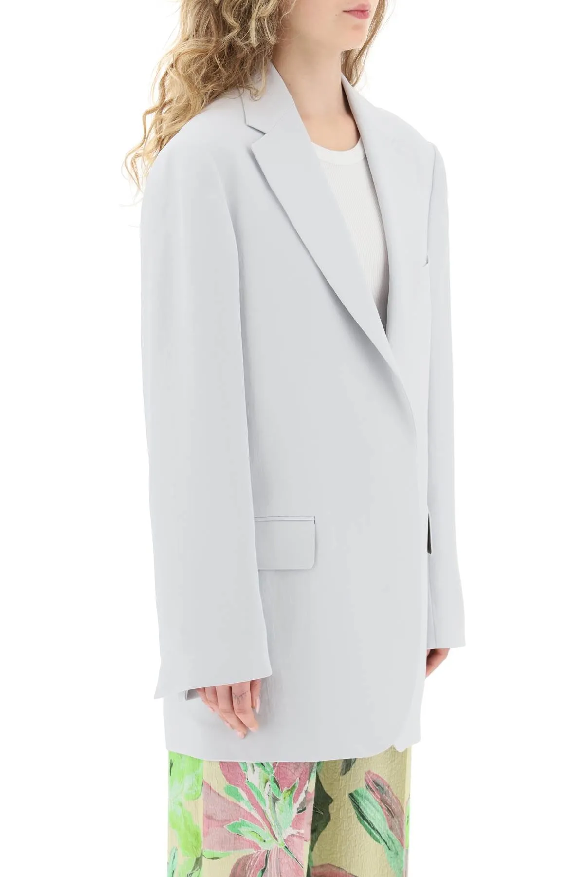 Dries van noten 'blur' oversized open blazer