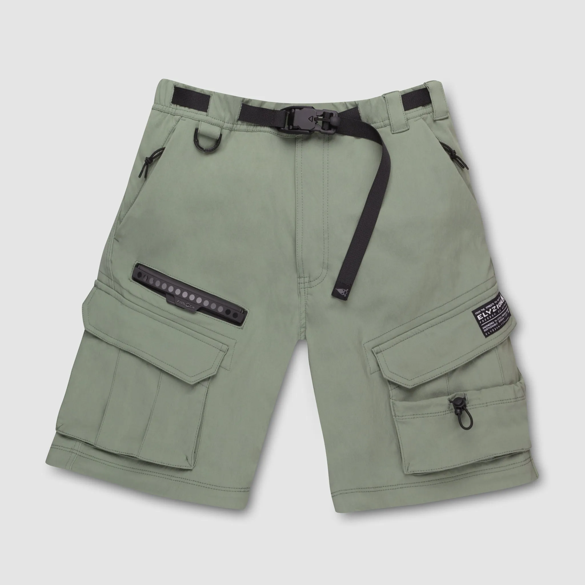 Elyzion "Cauvery" Convertible Cargo Pants - Oil Green