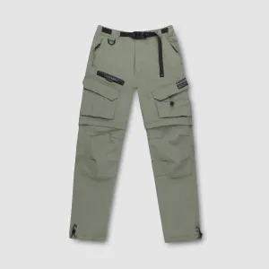 Elyzion "Cauvery" Convertible Cargo Pants - Oil Green