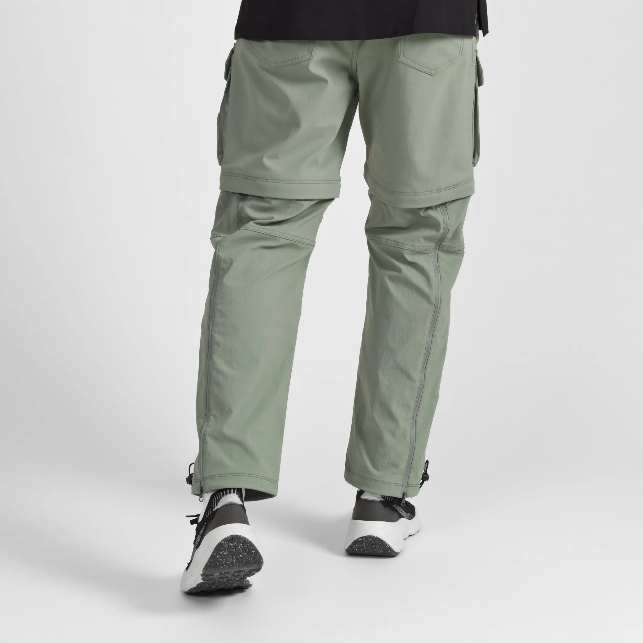 Elyzion "Cauvery" Convertible Cargo Pants - Oil Green