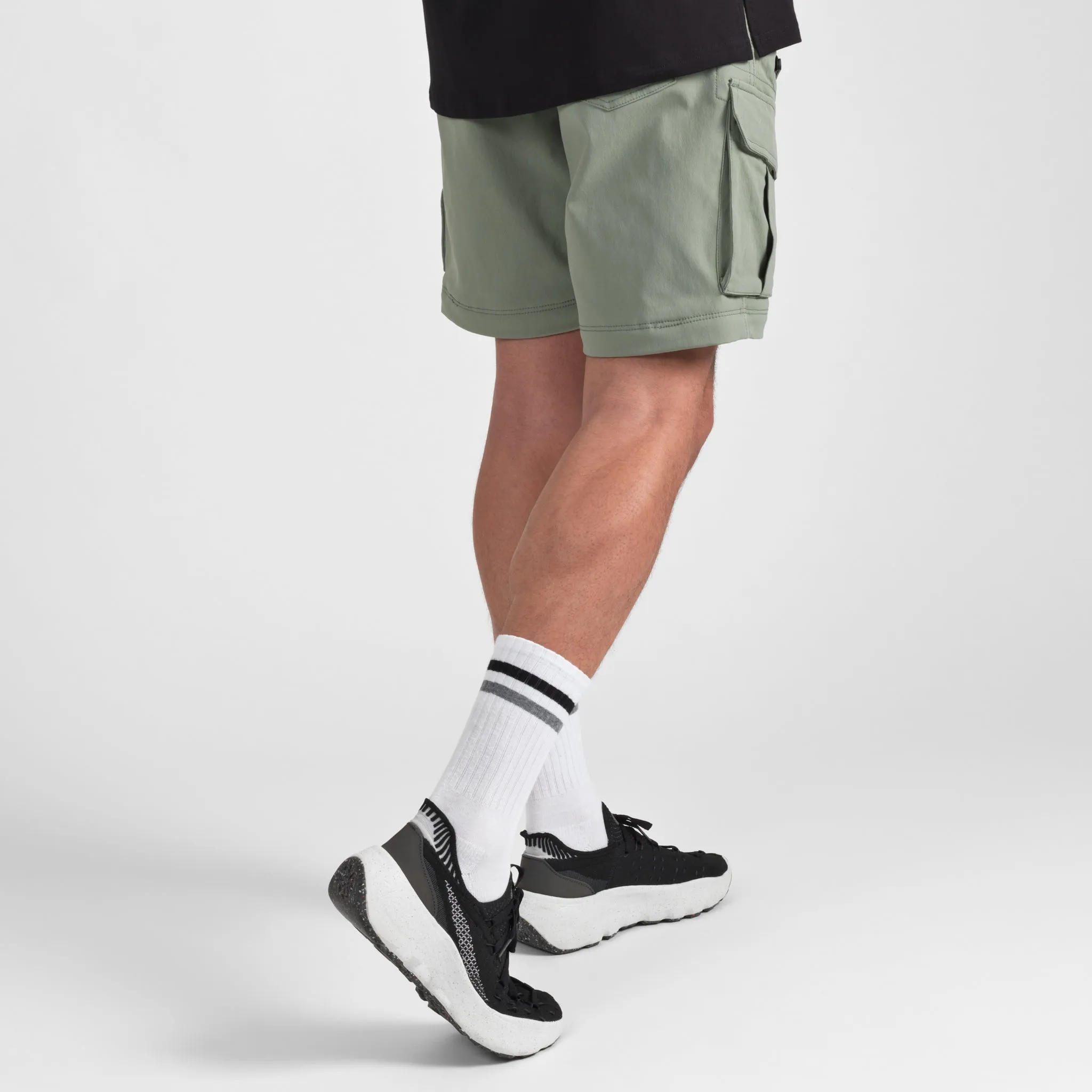 Elyzion "Cauvery" Convertible Cargo Pants - Oil Green