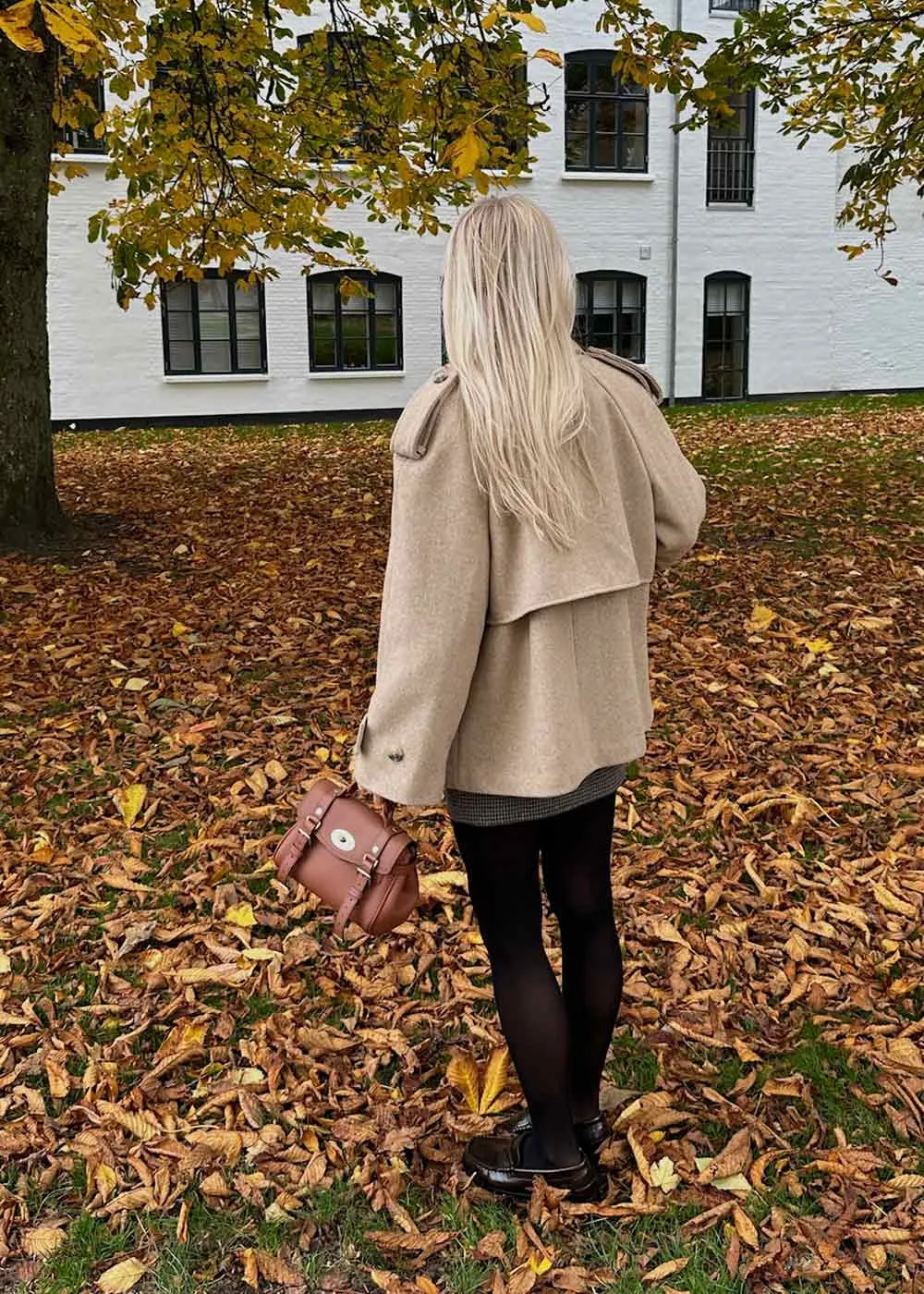 EsmundMD twill jacket - Beige Twill Melange