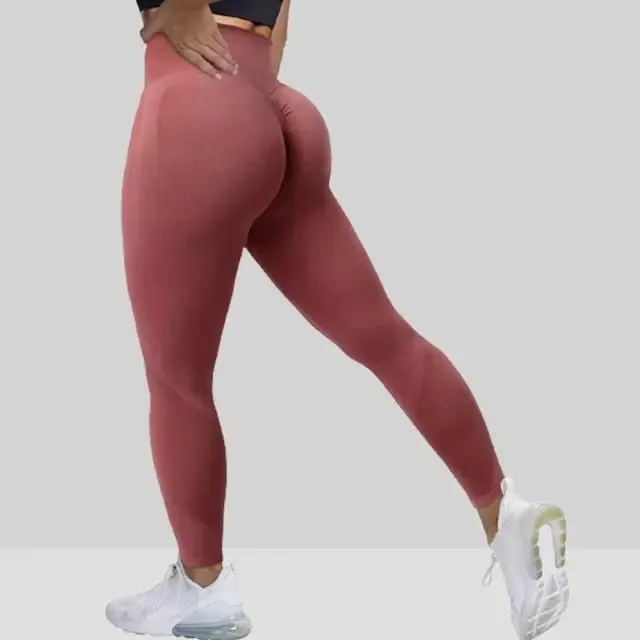 Fitness Yoga Pants Women's High Waist Seamless Leggings Push Up Pants Elastic Hollow out Fitness Sport Leggings Women