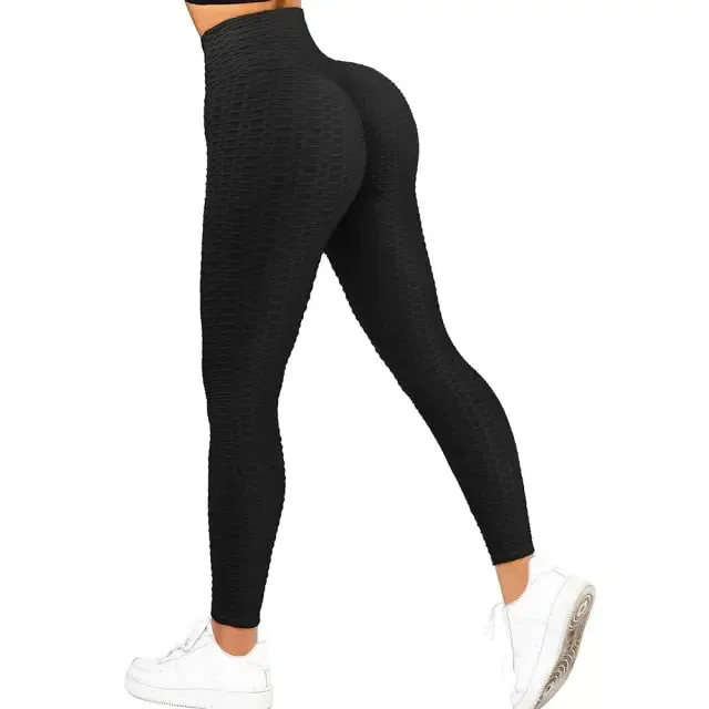 Fitness Yoga Pants Women's High Waist Seamless Leggings Push Up Pants Elastic Hollow out Fitness Sport Leggings Women
