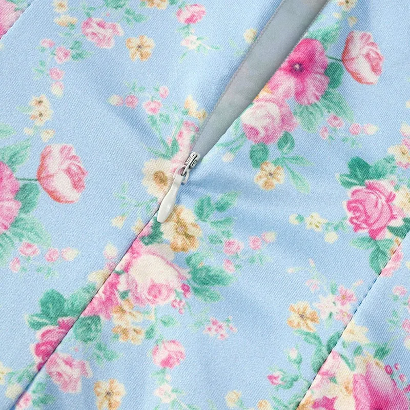 Flower Print Maxi Dress