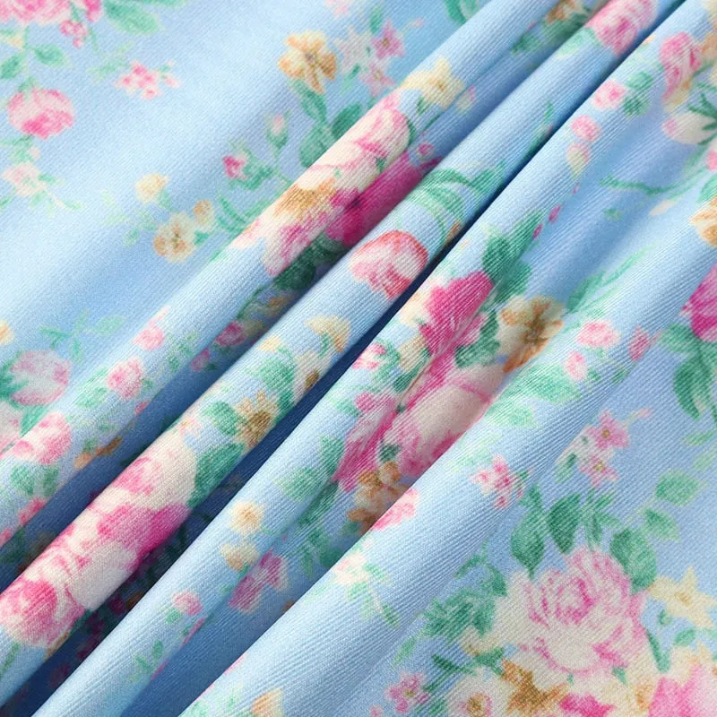 Flower Print Maxi Dress