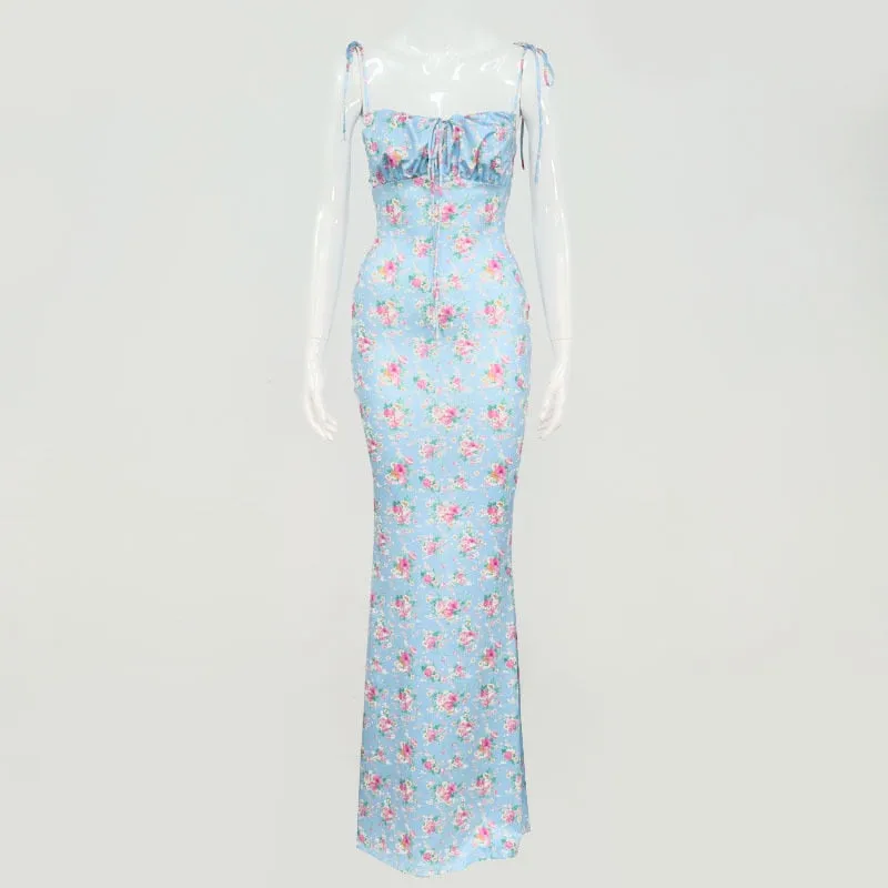Flower Print Maxi Dress