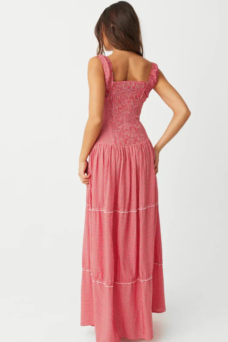 Flytonn- Christabelle Ruffle Maxi Dress