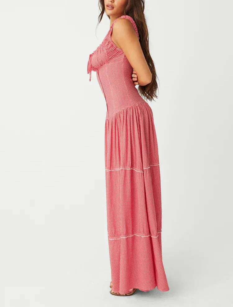 Flytonn- Christabelle Ruffle Maxi Dress