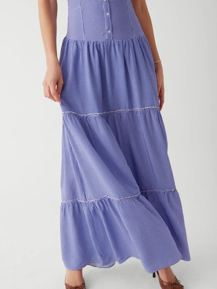 Flytonn- Christabelle Ruffle Maxi Dress