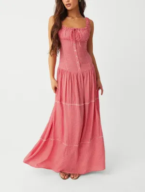 Flytonn- Christabelle Ruffle Maxi Dress