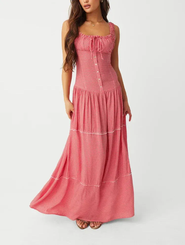 Flytonn- Christabelle Ruffle Maxi Dress