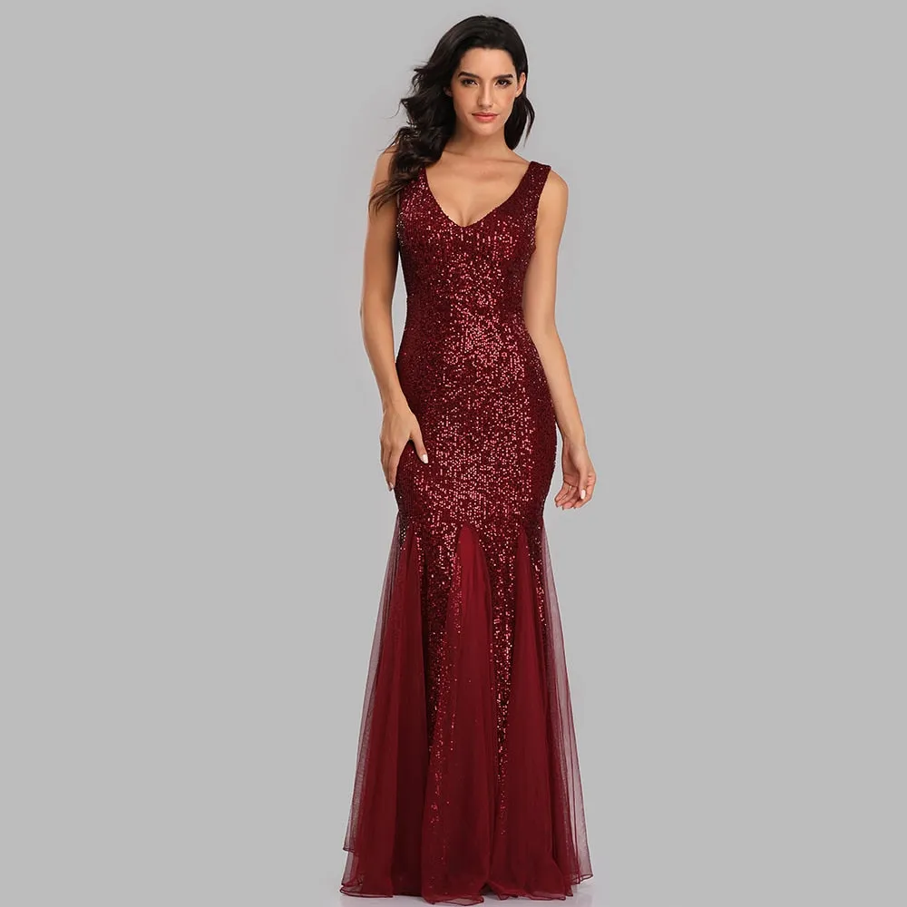 Formal Sequin Dress With Flair