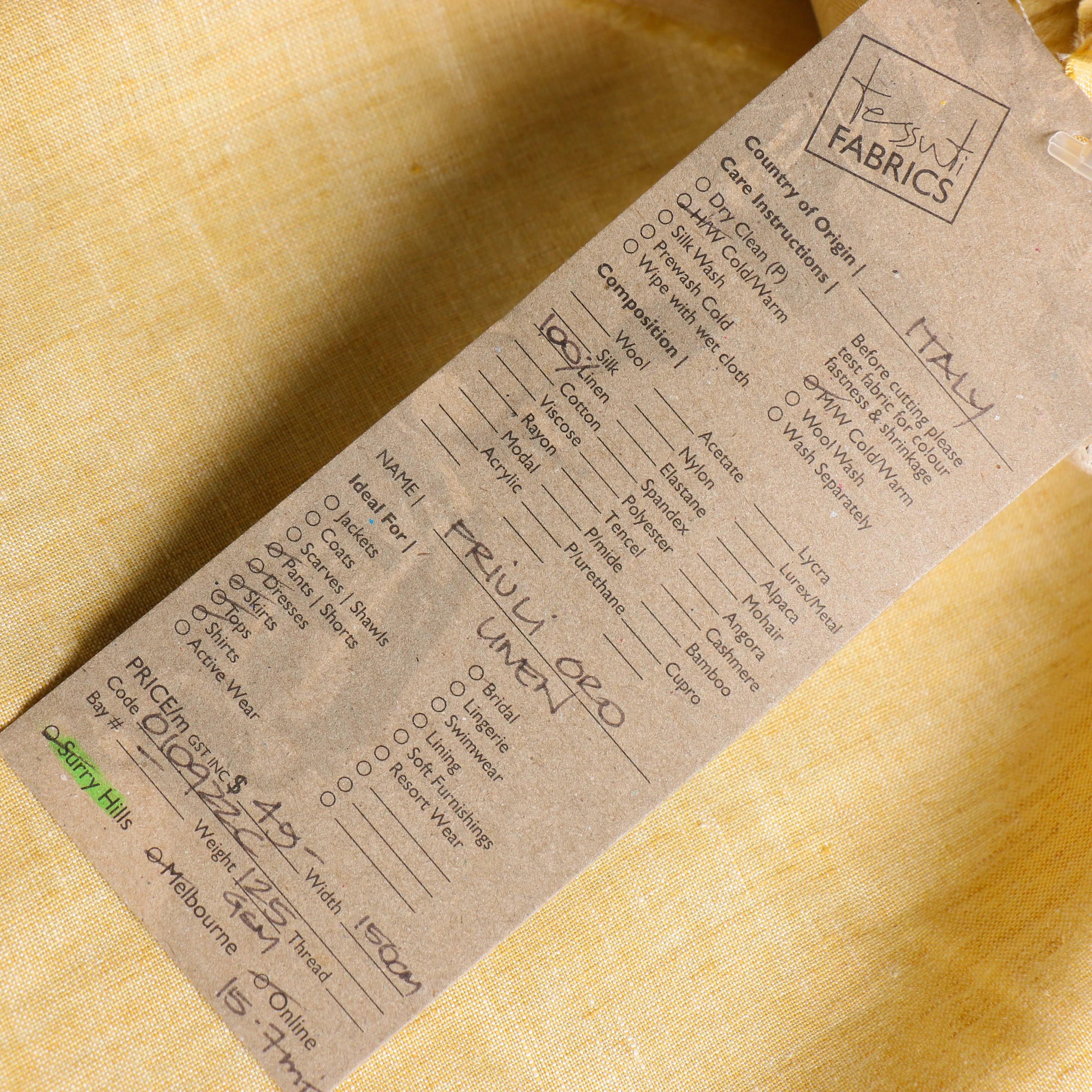 Fruili Oro Linen