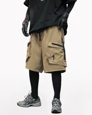 Functional Zip Pocket Cargo Shorts
