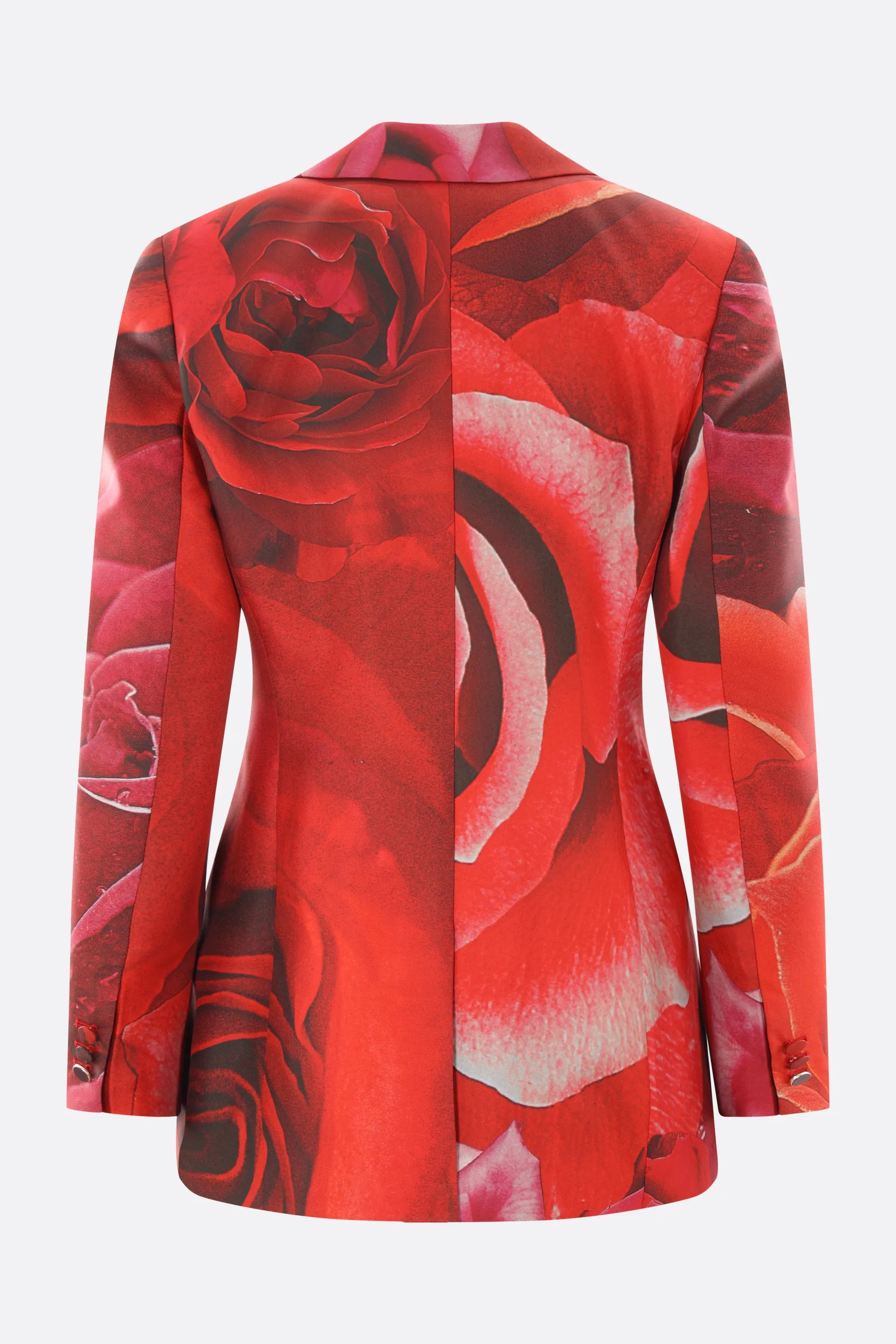 Garden Rose Single-Breasted Twill Jacket