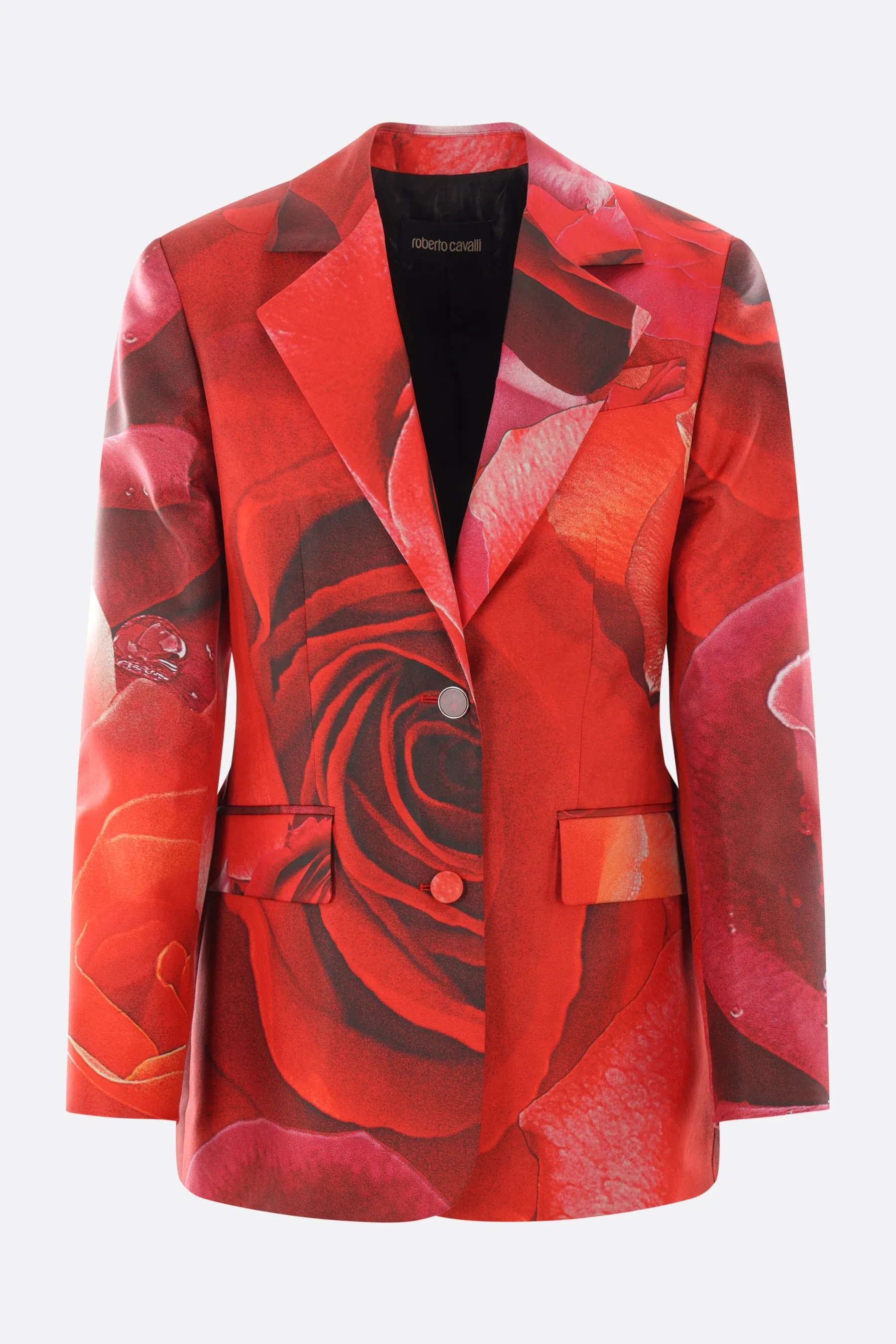 Garden Rose Single-Breasted Twill Jacket