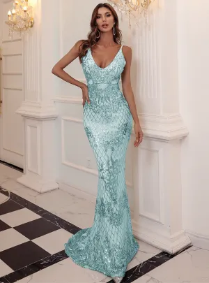 Geometric Sequined Suspender Dress Lady