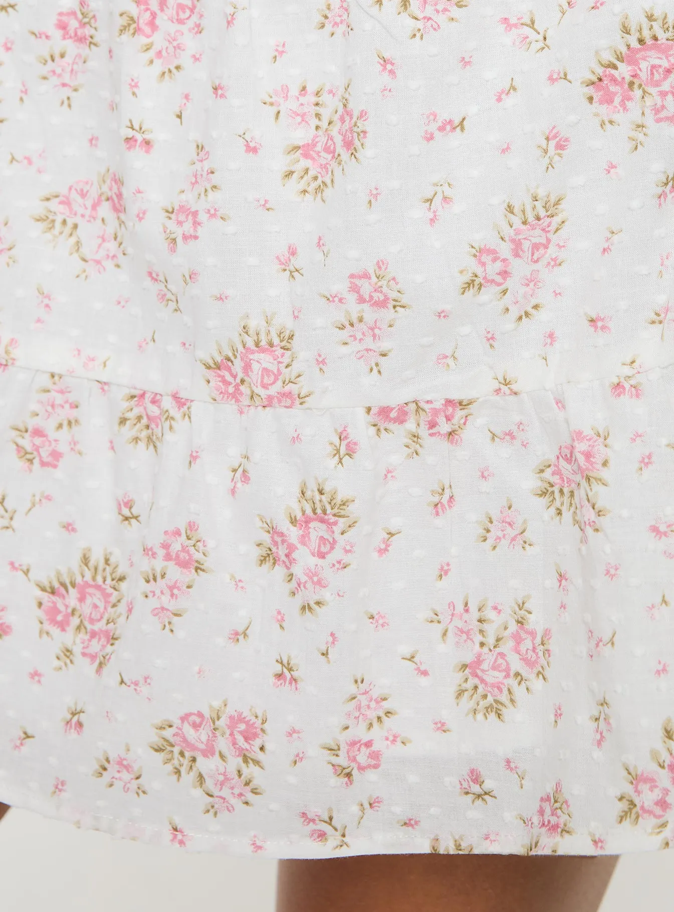 Girlhood Mini Skirt Pink Floral