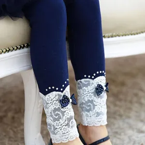 Girls Leggings Lace and Bow Size 18M-8Yrs
