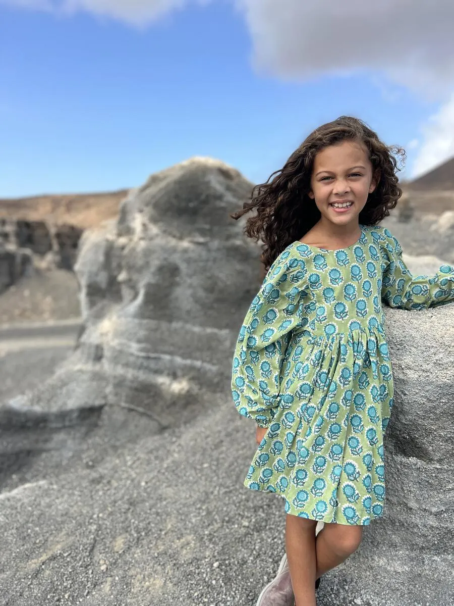 Girls Sunflower Prairie Dress