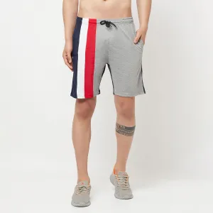 Glito Cotton Stripes Knee Length Bermuda Shorts For Men