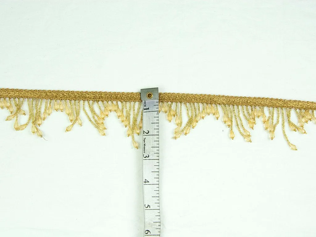 Golden Yellow Designer Beaded Laces