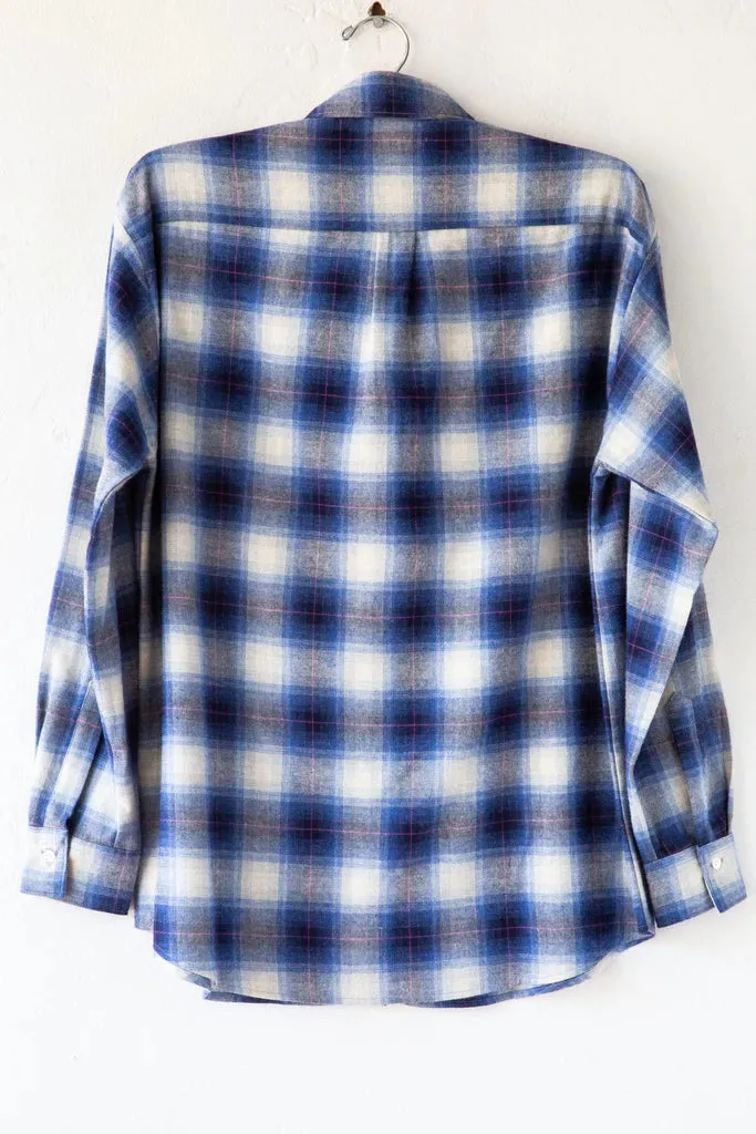 Hartford Coraz Blue Plaid Button Down