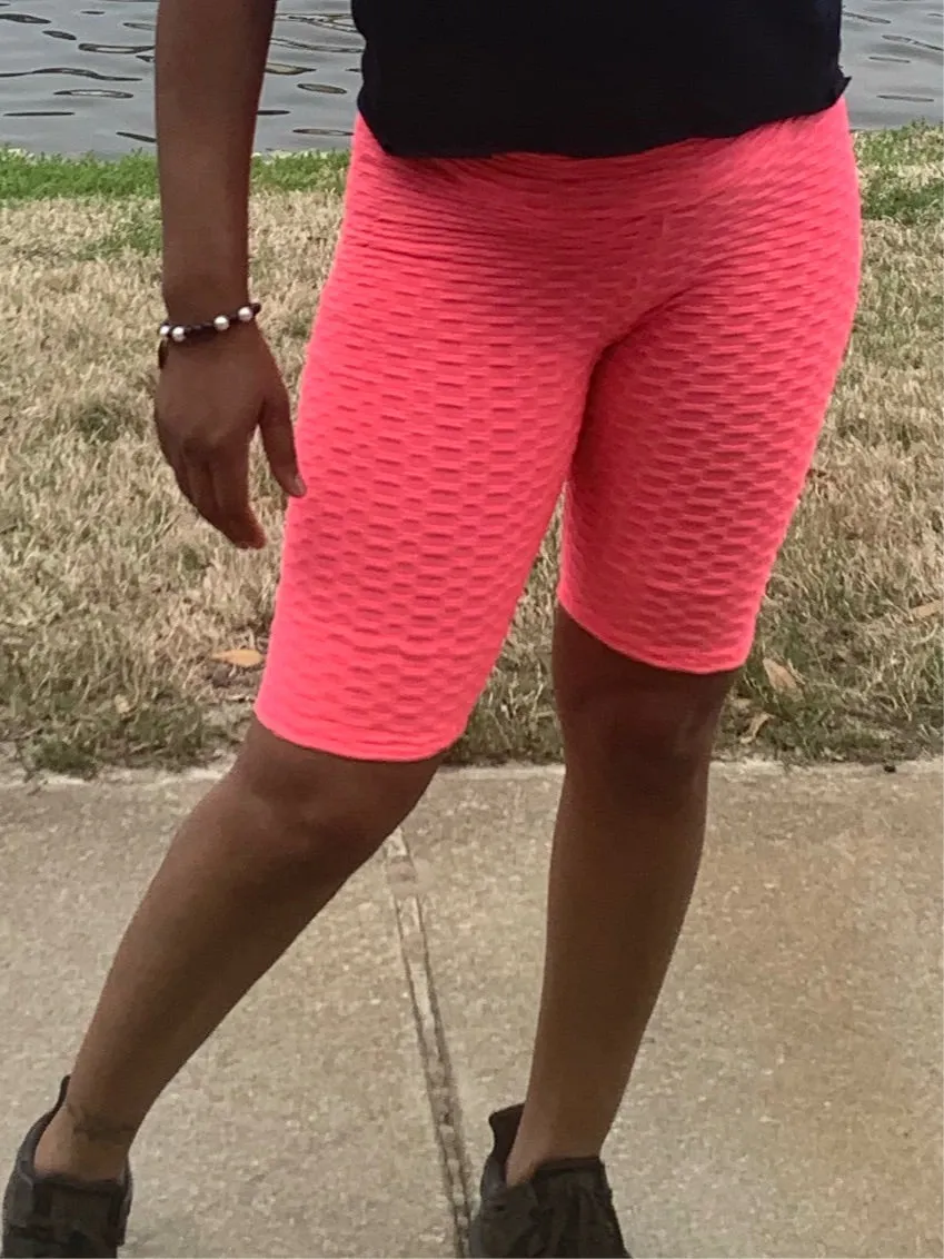High Waist Scrunch Biker Shorts