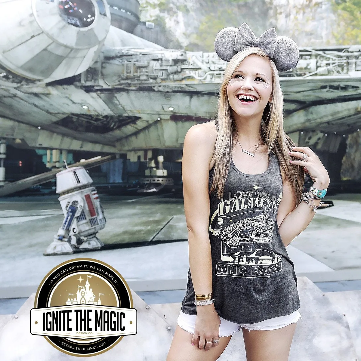 I Love You to Galaxy's Edge and Back - Women's Tanks   Tees