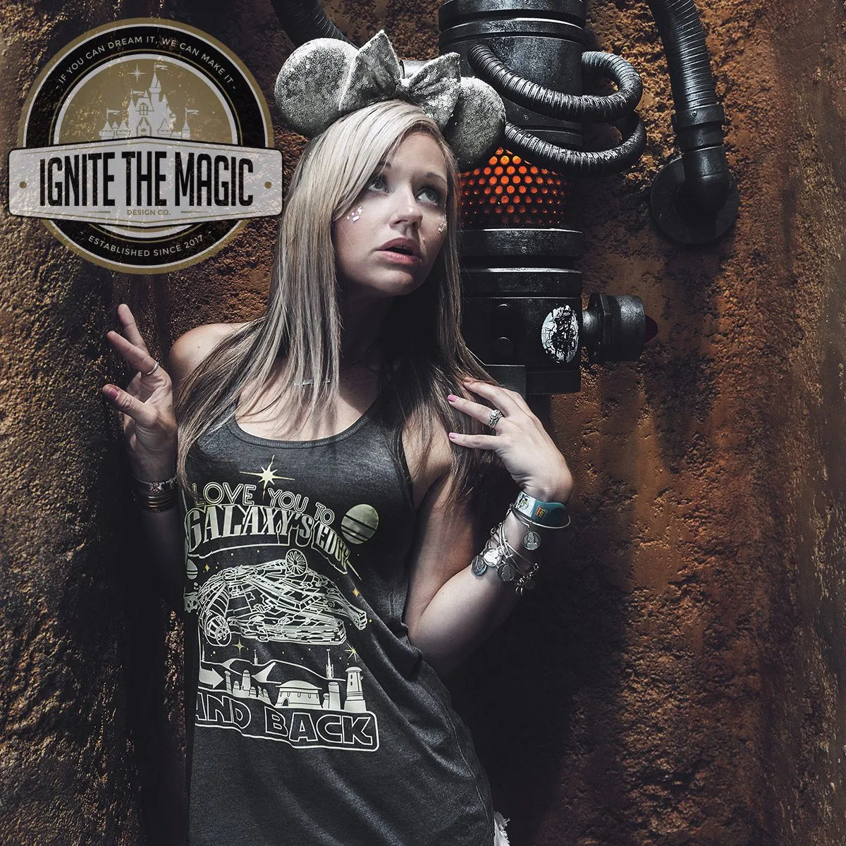 I Love You to Galaxy's Edge and Back - Women's Tanks   Tees