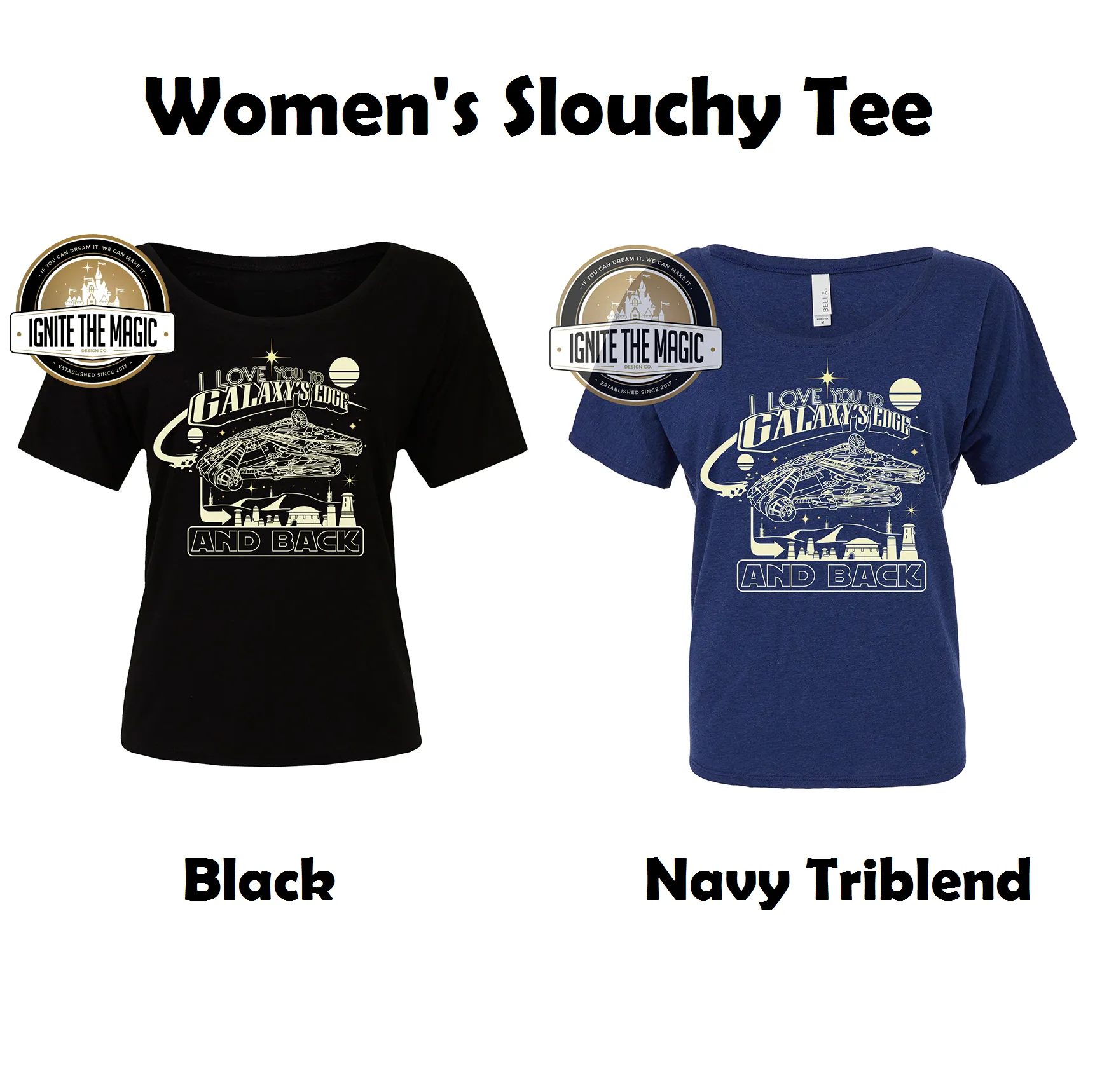 I Love You to Galaxy's Edge and Back - Women's Tanks   Tees
