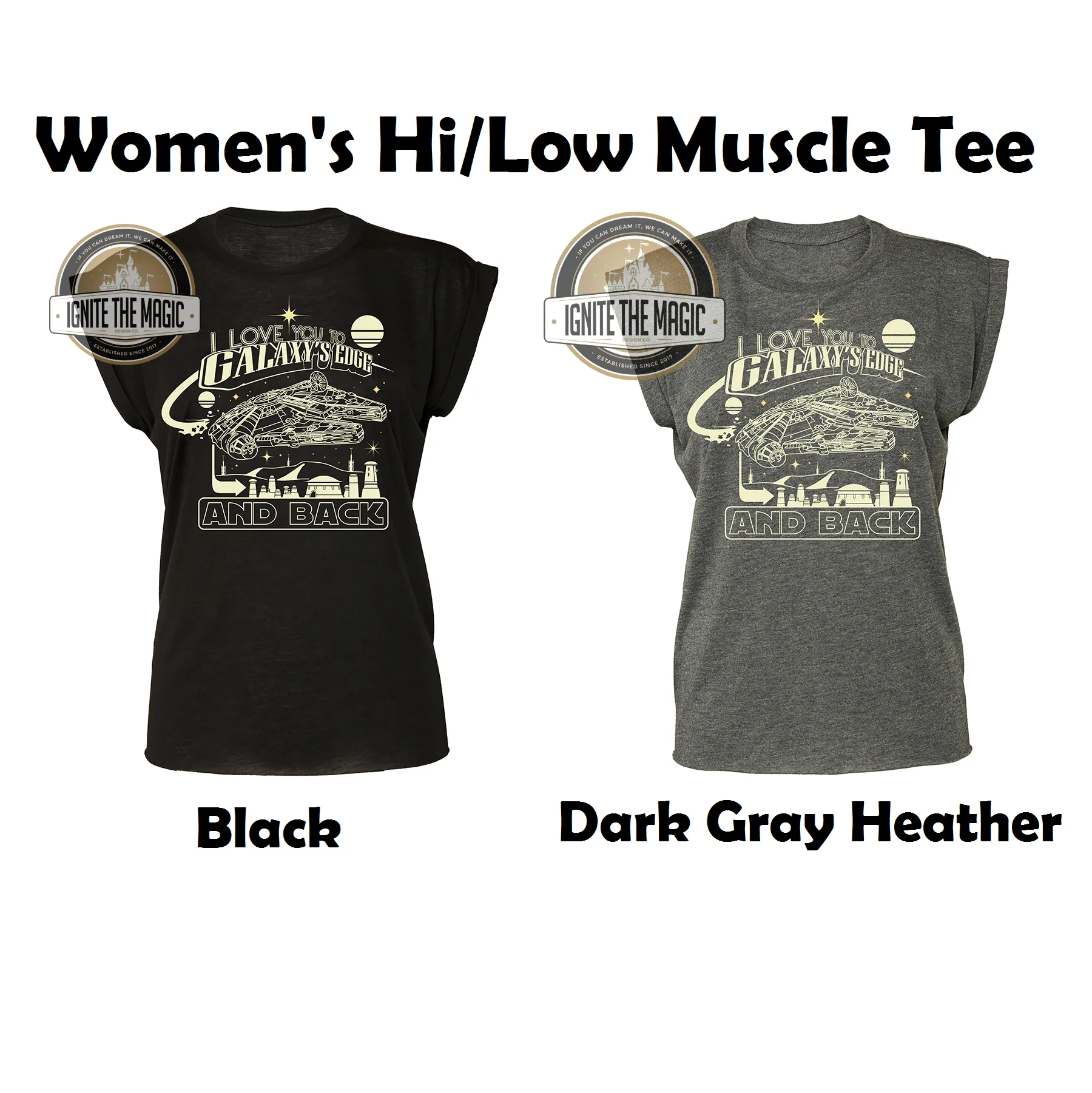 I Love You to Galaxy's Edge and Back - Women's Tanks   Tees
