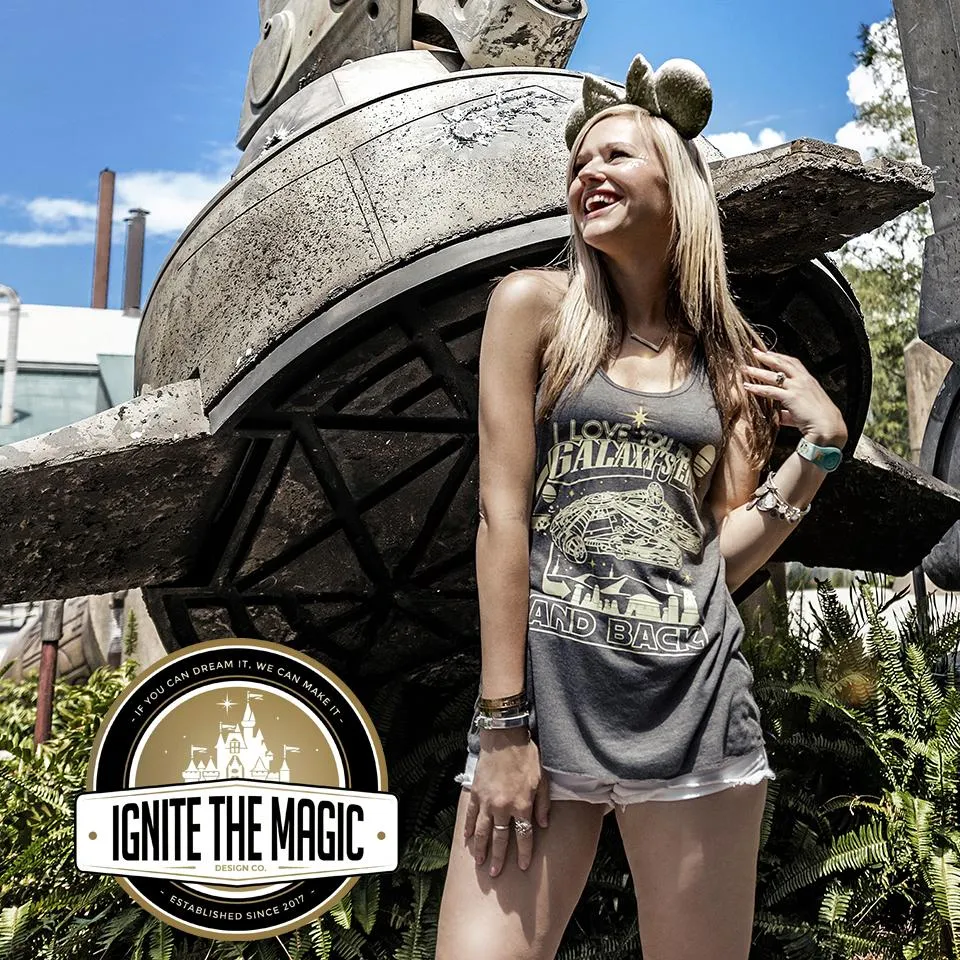 I Love You to Galaxy's Edge and Back - Women's Tanks   Tees
