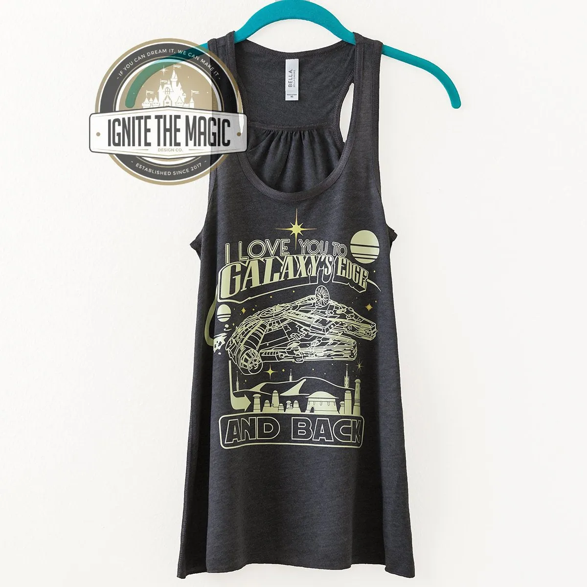 I Love You to Galaxy's Edge and Back - Women's Tanks   Tees