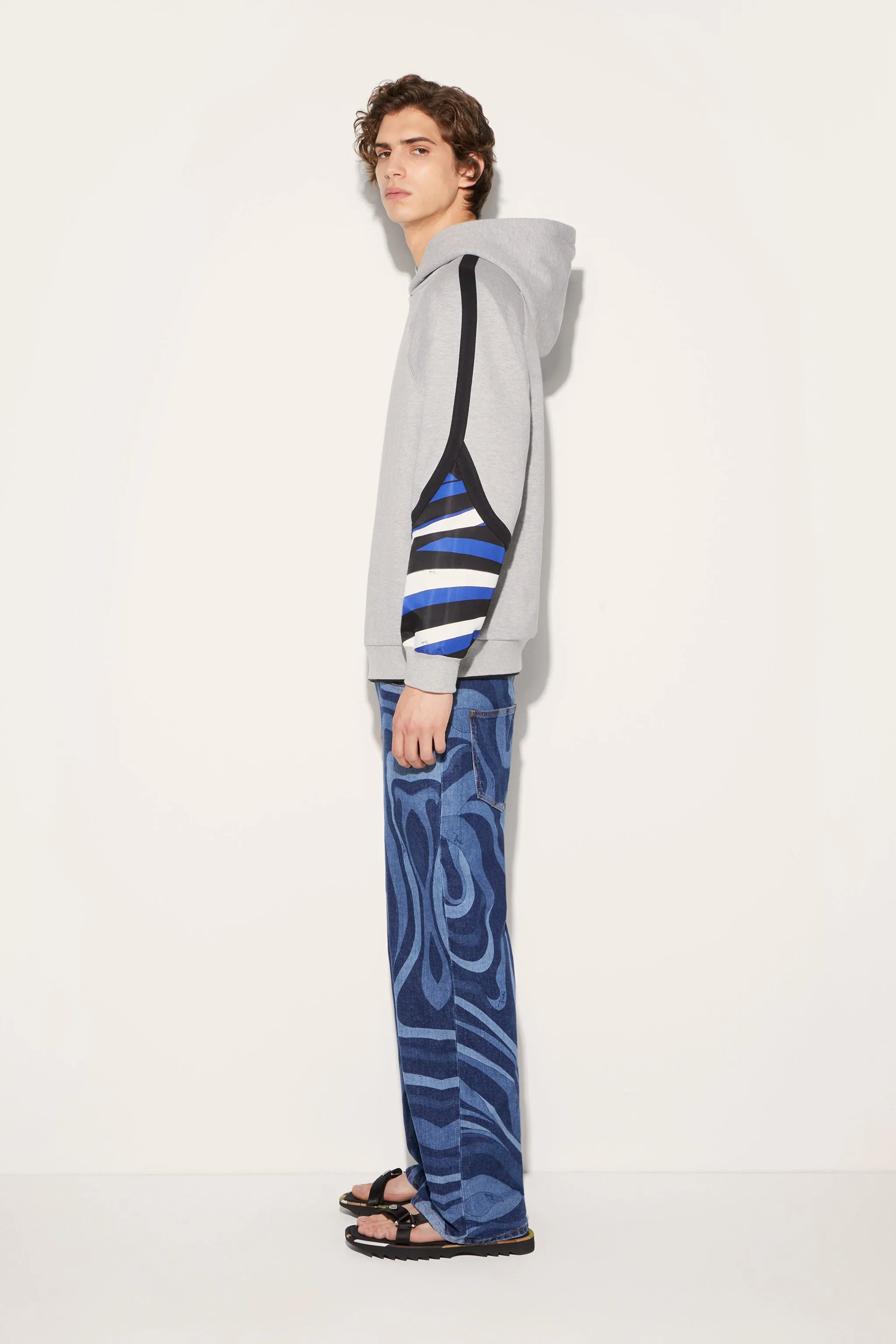 Iride-Print Hoodie