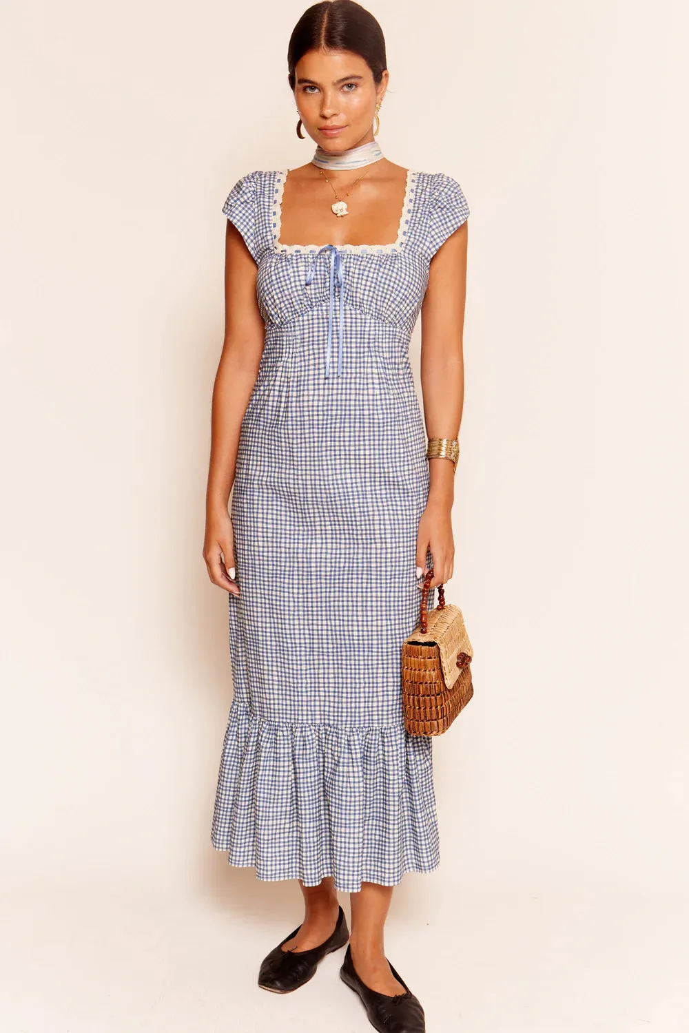 Isla Cotton Midi Dress