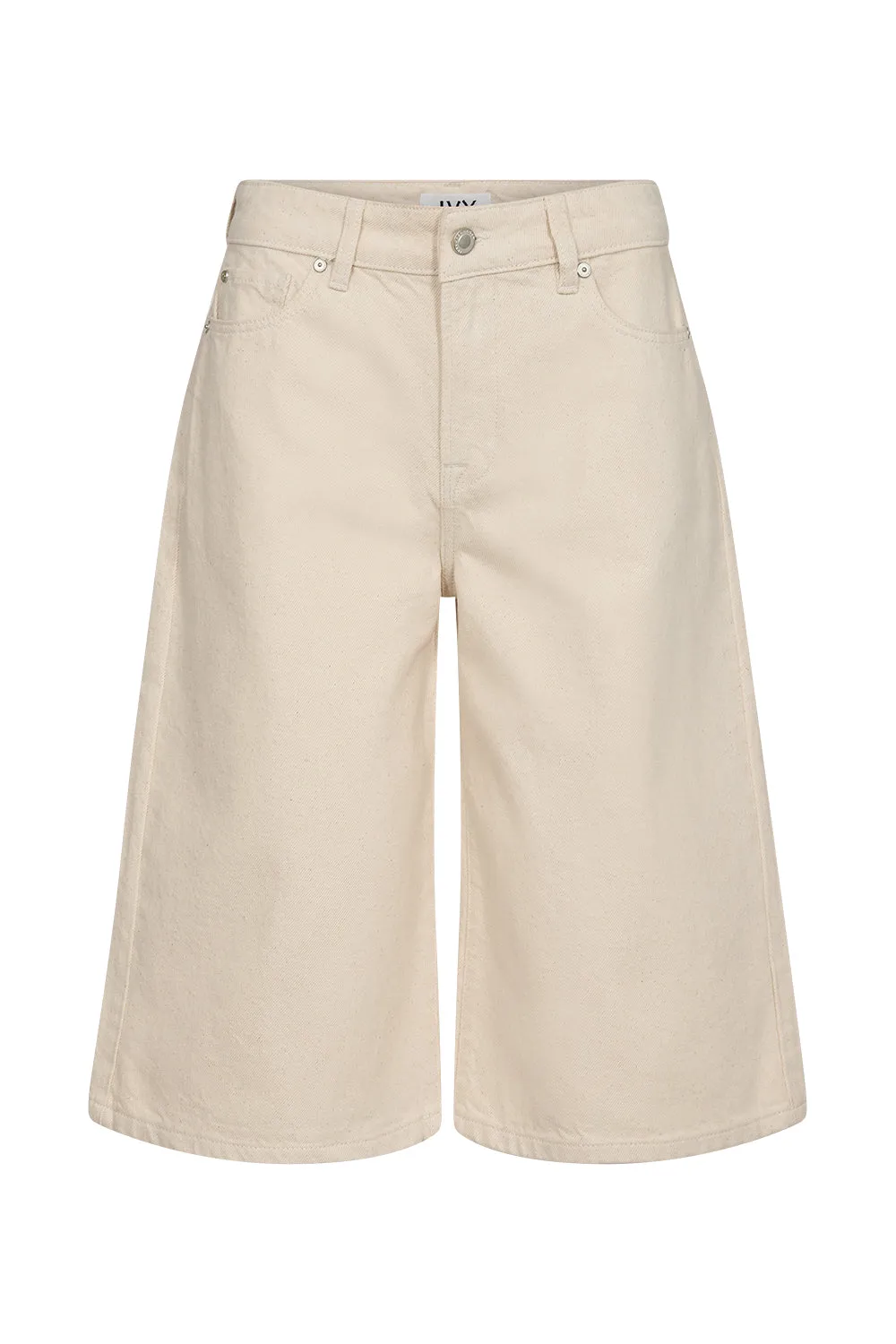 IVY-Augusta Long Shorts Was Ecru
