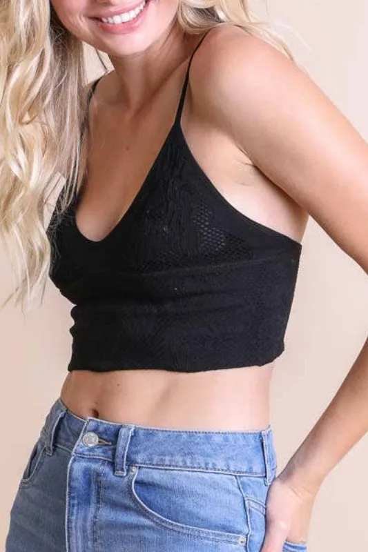 joelle bralette - black