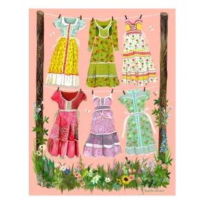 Katie Daisy Print - Prairie Dresses Print: 8 x 10