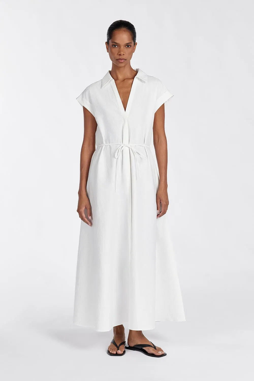 KAYLYN WHITE SHIRT DRESS