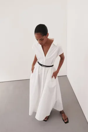 KAYLYN WHITE SHIRT DRESS