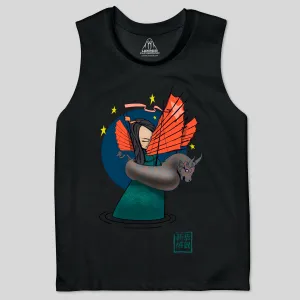 LADY AND THE OX  WOMEN'S MUSCLE TEE