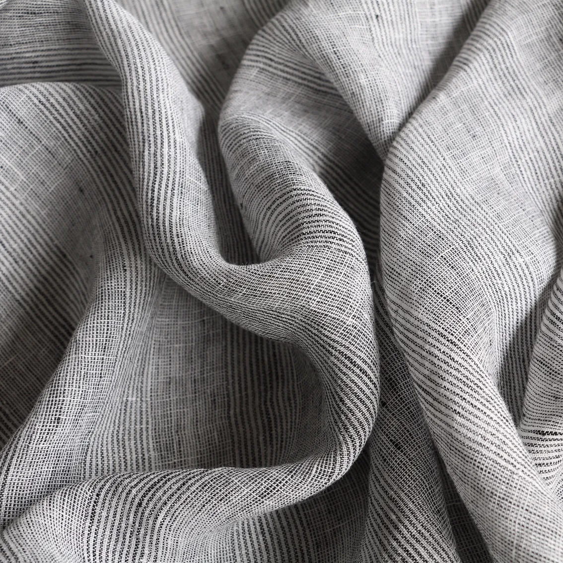 Last Chance of Lagos Black Stripe Linen Gauze