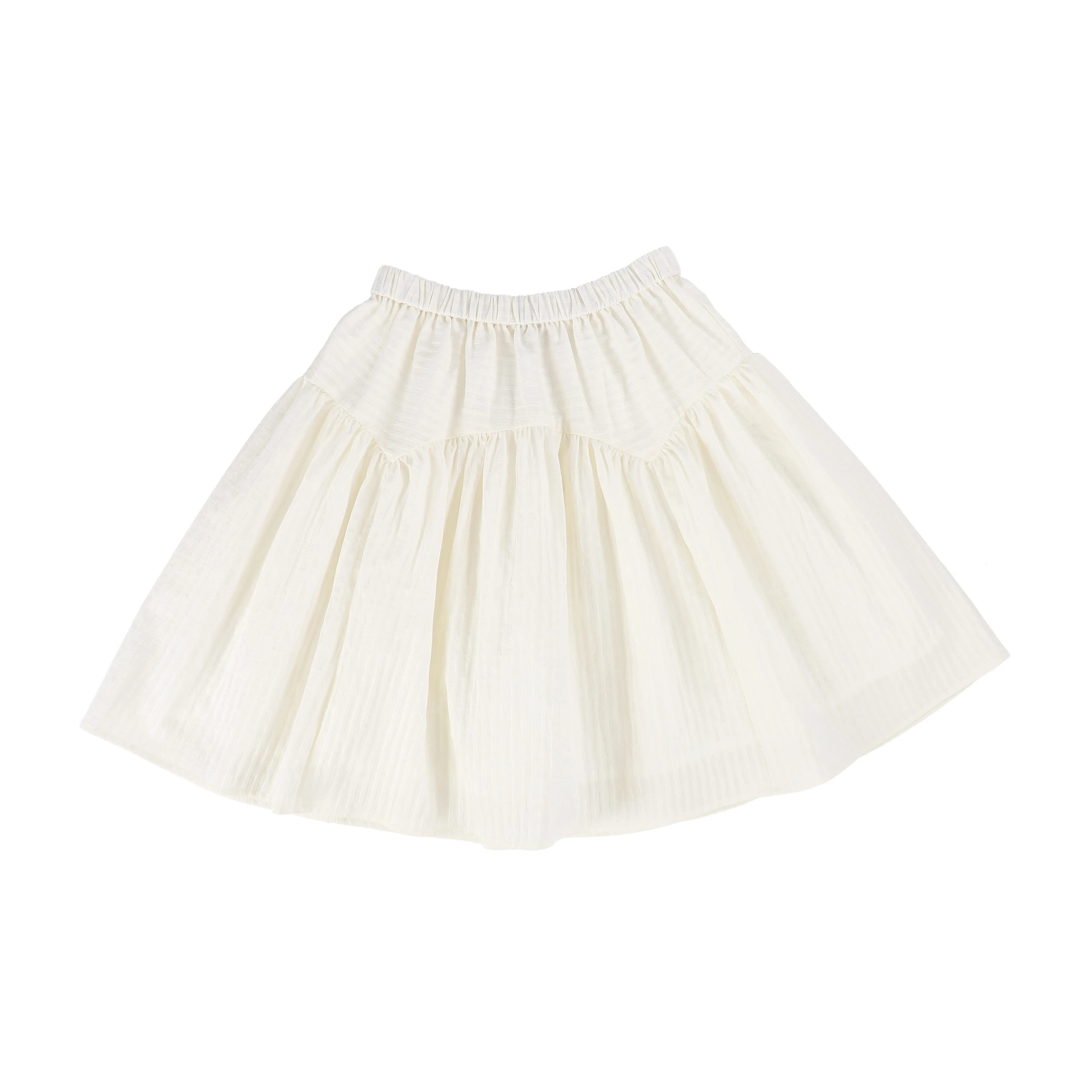 LEDUM WHITE TIERED SKIRT [Final Sale]